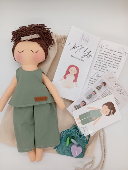 Muñeca MiYogi "Tierra" - RAICES con RITUAL y ACCESORIOS